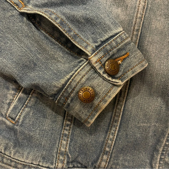 VTG Chaps Women Jean Jacket 90s Y2K Relaxed Fit Sz Large - Picture 4 of 7